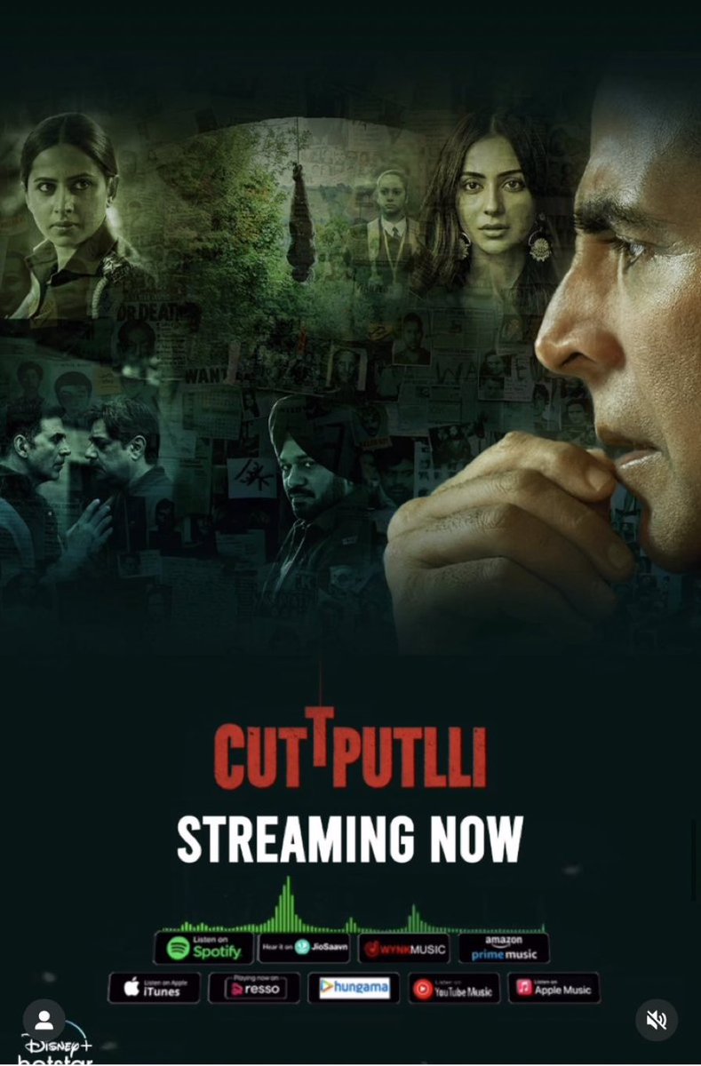 UnsocialMate's tweet photo. #Cuttputlli #CuttputlliNowStreaming #CuttputlliOnHotstar what a performance by the entire cast. Would have loved to see more of beautiful #RakulPreetSingh @Rakulpreet. Hated when Christopher attacked her. 😢 https://t.co/nlfIMZPFRS