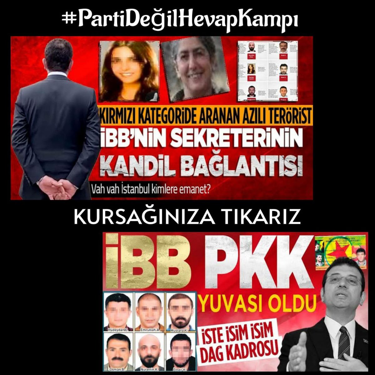 CHPKK Belediyeleri borç batağına saplandığı yetmezmiş gibi birde belediyelerine PKK'ya üst kurdular.
#PartiDeğilHevalKampı
KURSAĞINIZA TIKARIZ