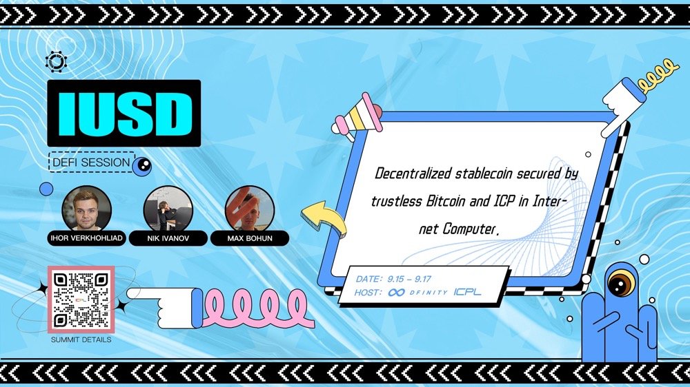 #Interstellar #icp

Super hounded to have <a href="/iusd_ic/">IC1101 iUSD</a> coming to our conference! The first actual stable coin in #icp ecosystem and man their achievement is incredible!

Their website: …2a2-miaaa-aaaak-aavra-cai.raw.ic0.app