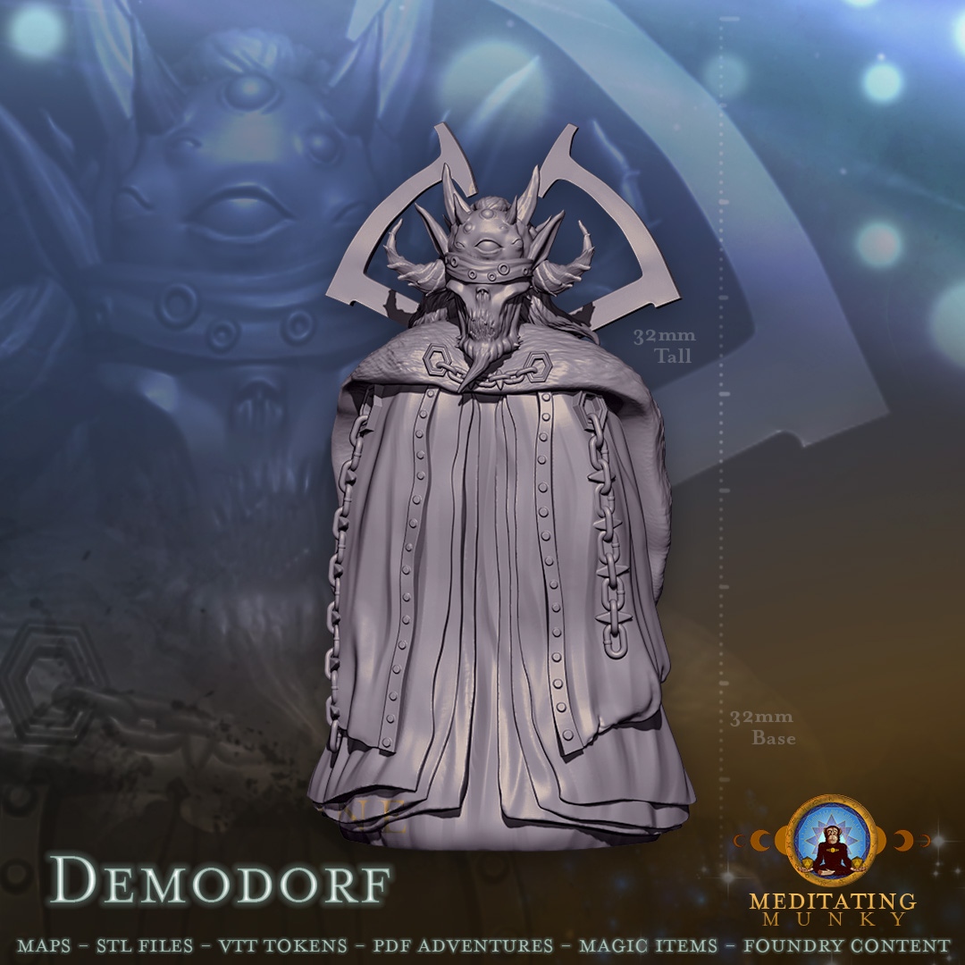MeditatingMunky's tweet photo. I have an ever-growing library of STL files available in addition to the maps, tokens, and adventures that I release! What do you think of this guy? https://t.co/qo1X3oyuzO