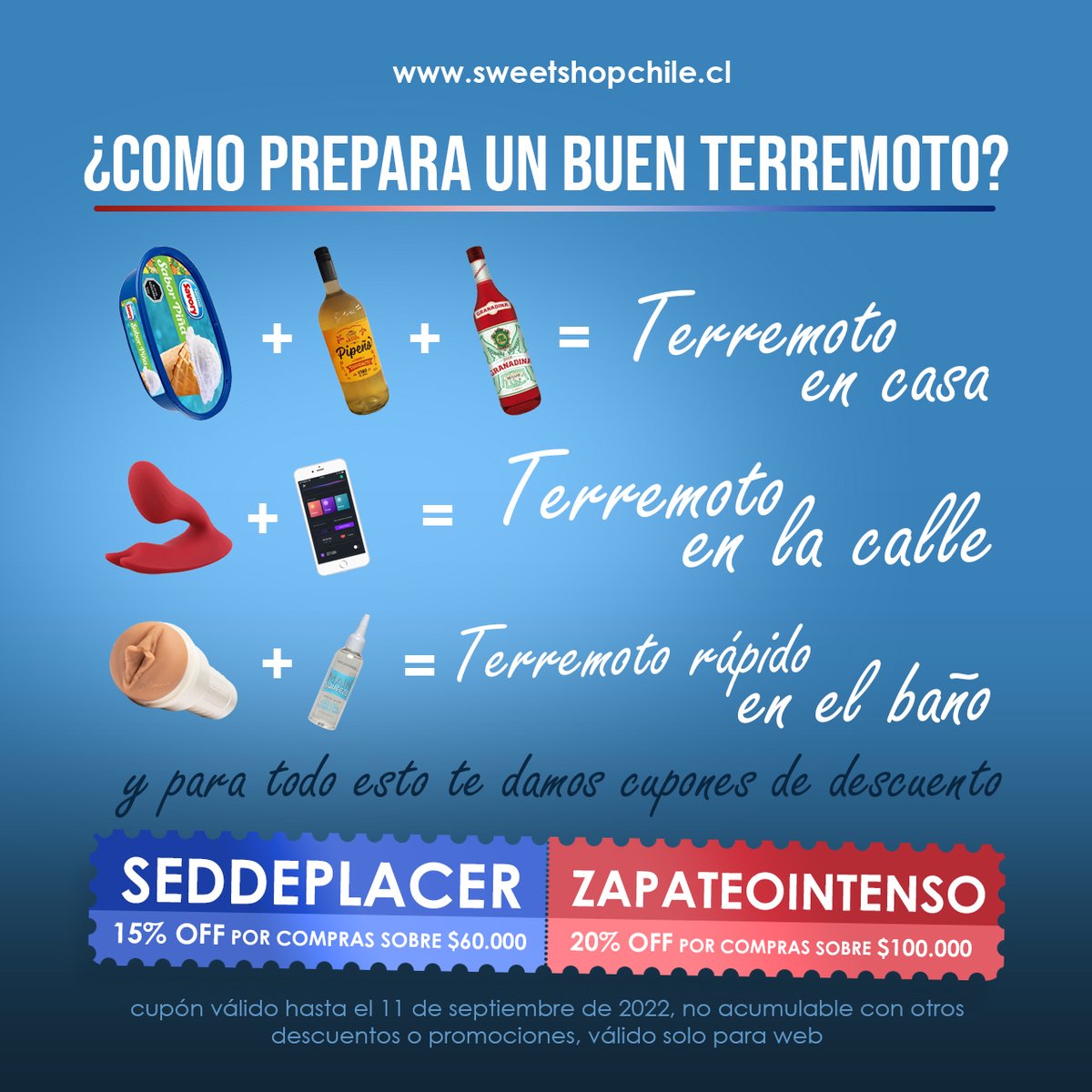 Dominame_cl's tweet photo. La Receta Definitiva del TERREMOTO🍹Estas recetas son para que disfrutes de este mes con una ORGÁSMICA oferta libre para lo que QUIERAS 😍 - https://t.co/6kvcWW7cml https://t.co/UOCzKwhRGm