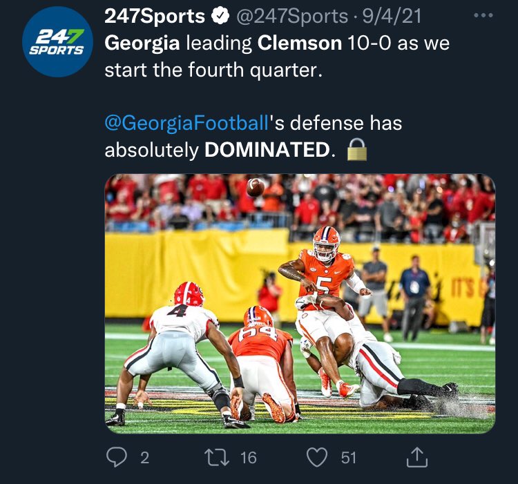 Horseshoe_Homer's tweet photo. I’m old enough to remember the media narrative when Georgia beat a top 5 team while not scoring a offensive TD.

Where’s that energy now? 🤨🤨🤨 https://t.co/CkWYkyzDPD