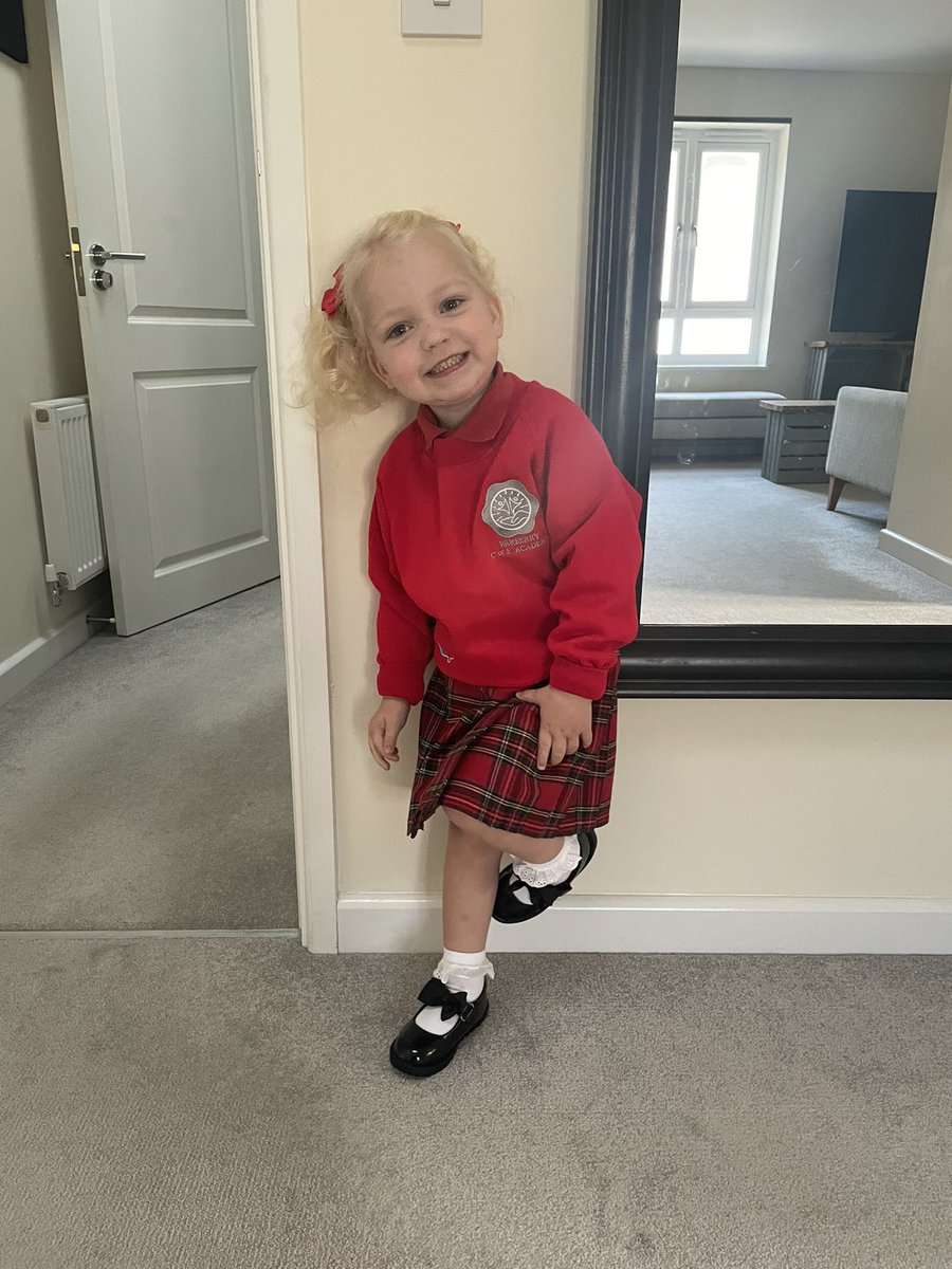 Great first day of nursery as a preschooler! My grown up girl 🥰