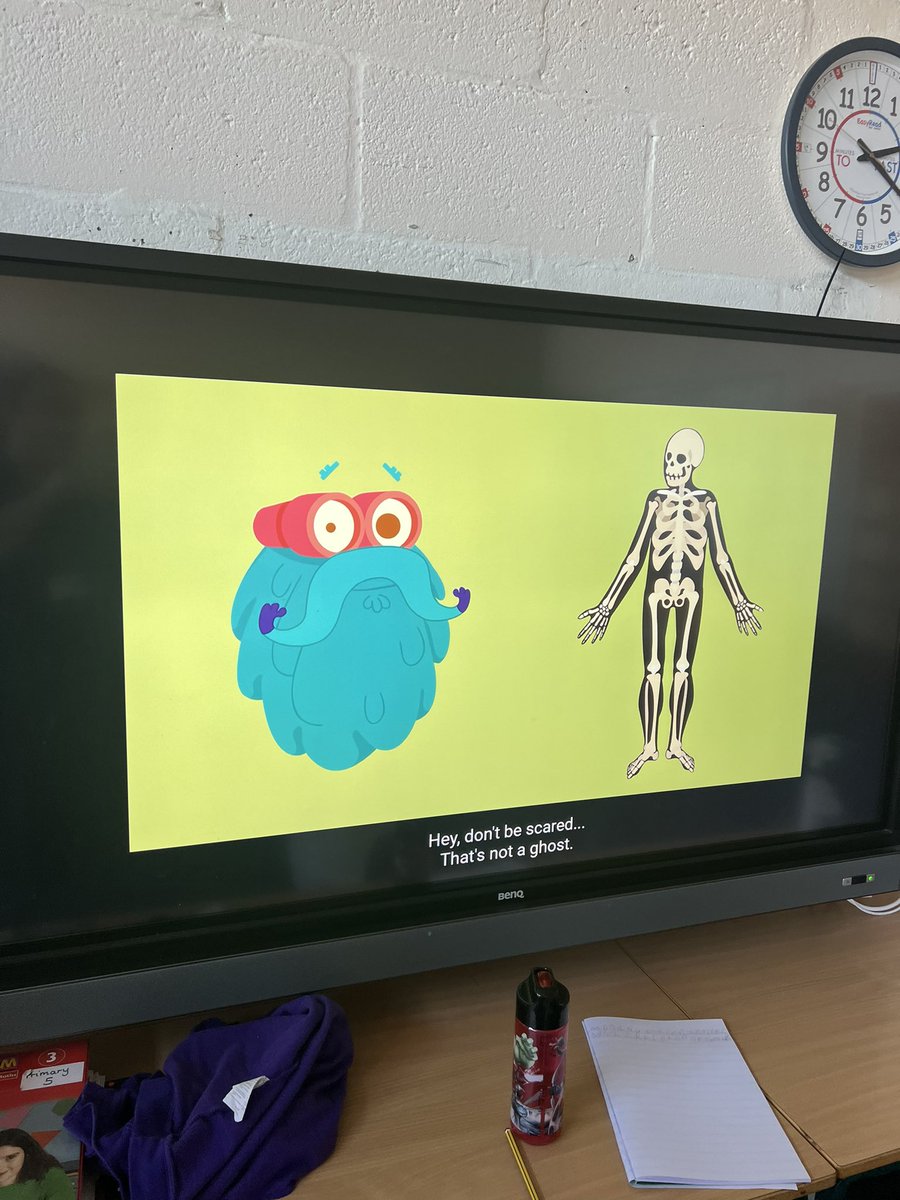 MissMcKayNPS's tweet photo. Note taking skills on the skeleton 📝🦴 these will form part of our report on our topic - My Body! https://t.co/wC6oaUsoWp