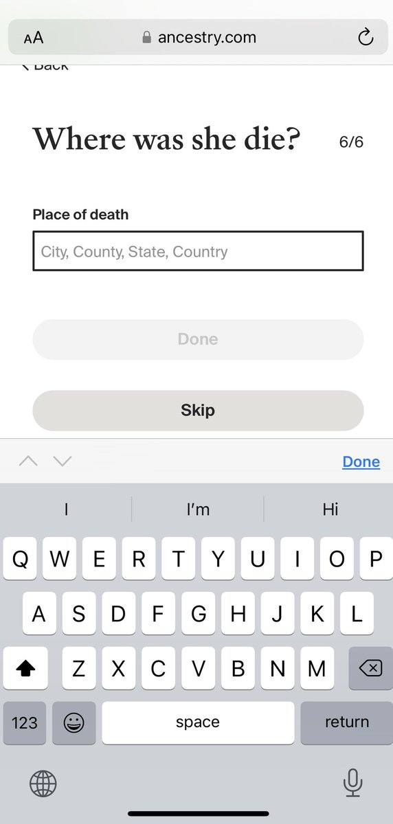 mitch_tt's tweet photo. @Ancestry I’m not trying to be rude, but I just want to make sure I wasn’t duped into signing up for an imposter site…Are these pretty obvious grammatical errors a part of your profile creation questionnaire? 😳 https://t.co/qORiheFznQ