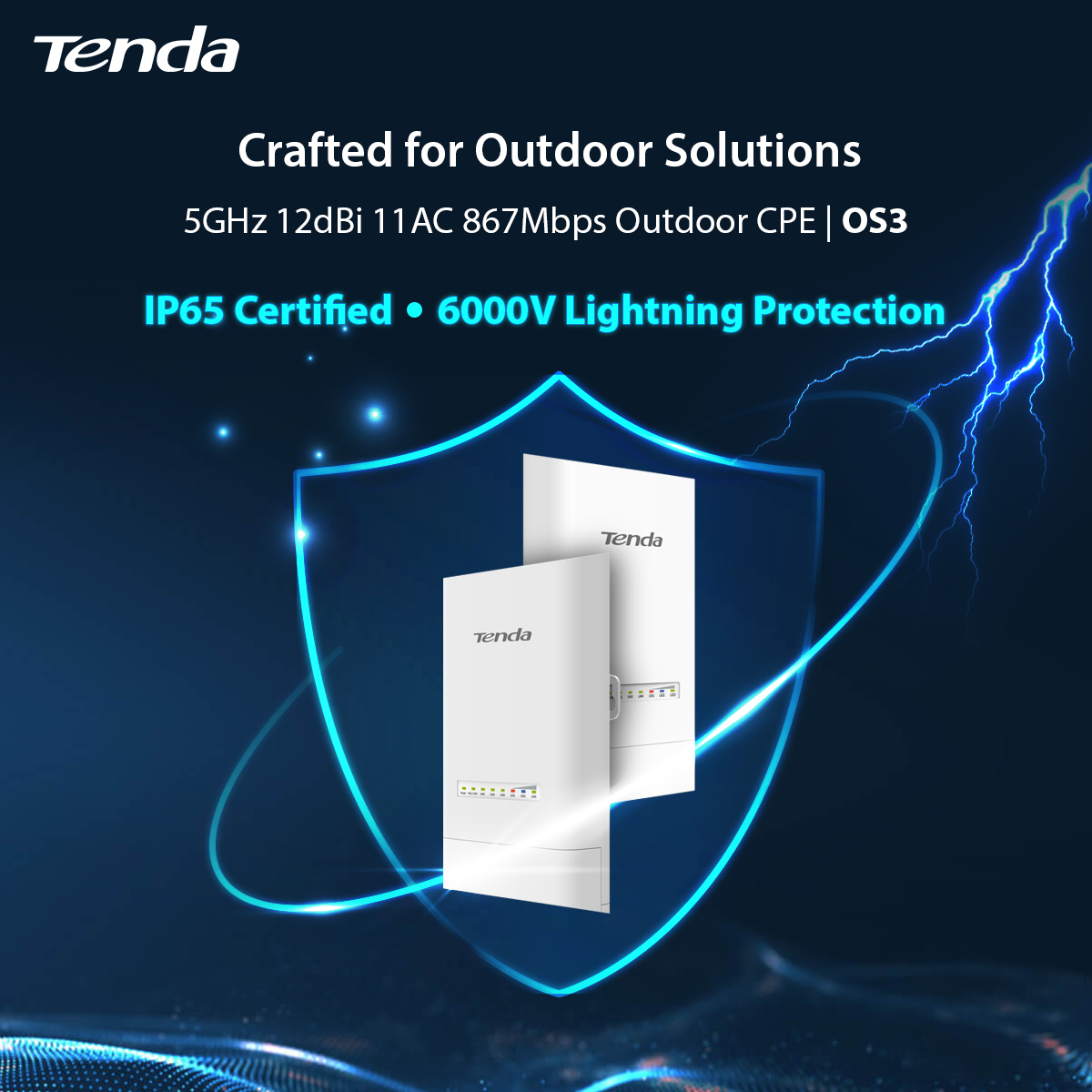 Tenda_UK's tweet image. Tenda&apos;s 5GHz 12dBi 11AC 867Mbps Outdoor CPE OS3 is equipped with an IP65 waterproof enclosure and high-quality hardware design.

Know more: tendacn.com/uk/product/OS3…

#TendaUK #Tenda #Tendatech #WiFi #Outdoor #CPE #SmartCity #SMB #RemoteArea #Campus #Business #Security