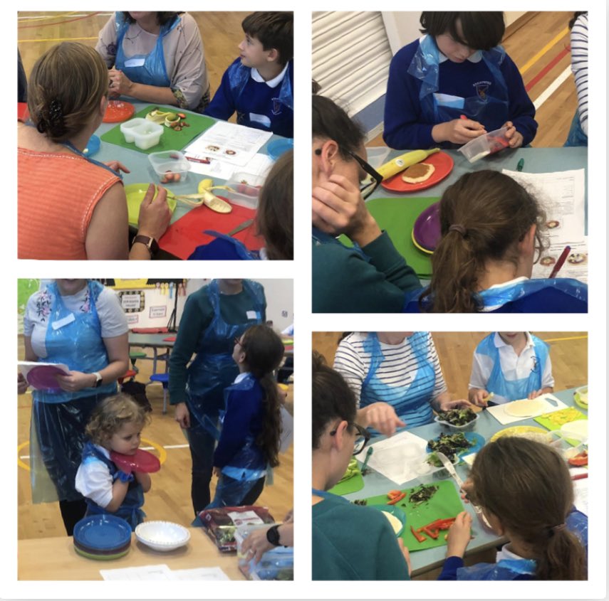 strathyps1's tweet photo. Cooking by numbers is off to a fantastic start! A huge thank you to our families and @StirLearnEmploy #StrathyreLearnTogether https://t.co/PVcqlJRai9
