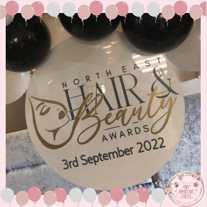 VeryParties's tweet photo. It was an absolute pleasure to be an official sponsor for the North East hair and beauty awards at @DerwentManor on Saturday and create some beautiful balloons for the event 🎈 https://t.co/Ukv7sa9E1p