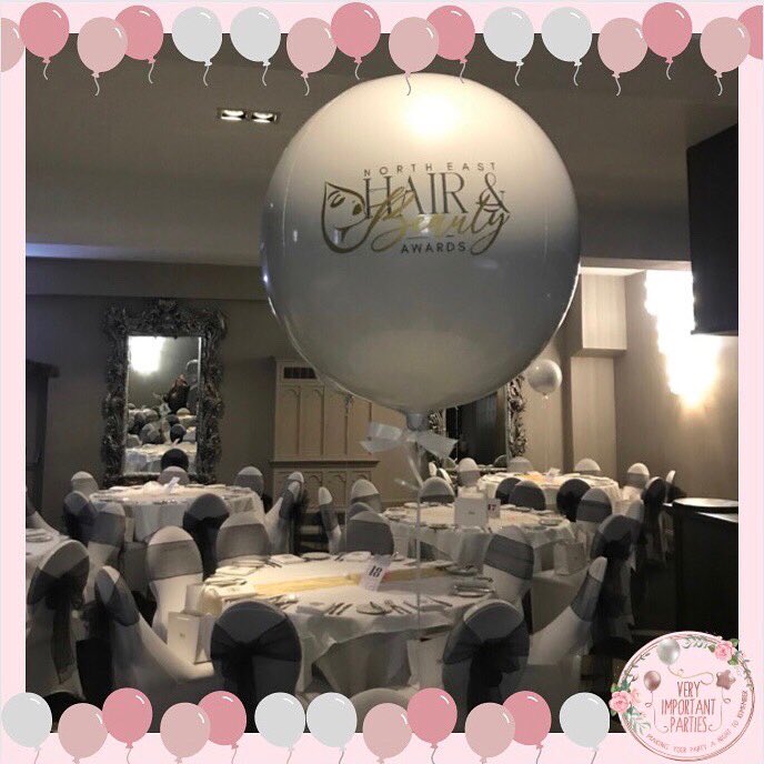 VeryParties's tweet photo. It was an absolute pleasure to be an official sponsor for the North East hair and beauty awards at @DerwentManor on Saturday and create some beautiful balloons for the event 🎈 https://t.co/Ukv7sa9E1p