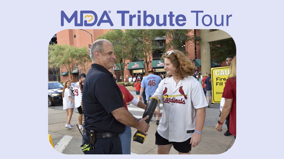 MDAorg's tweet image. Thank you @IAFFofficial across the nation #LaborDayWeekend and here on the #MDA #TributeTour #StLouis is @IAFFlocal73 &amp;amp; Professional Fire Fighters of Eastern Missouri Local 2665 at Ballpark Village ahead of the @Cardinals game &amp;amp; throughout the metro area. Stop &amp;amp; #FillTheBoot 💙💛