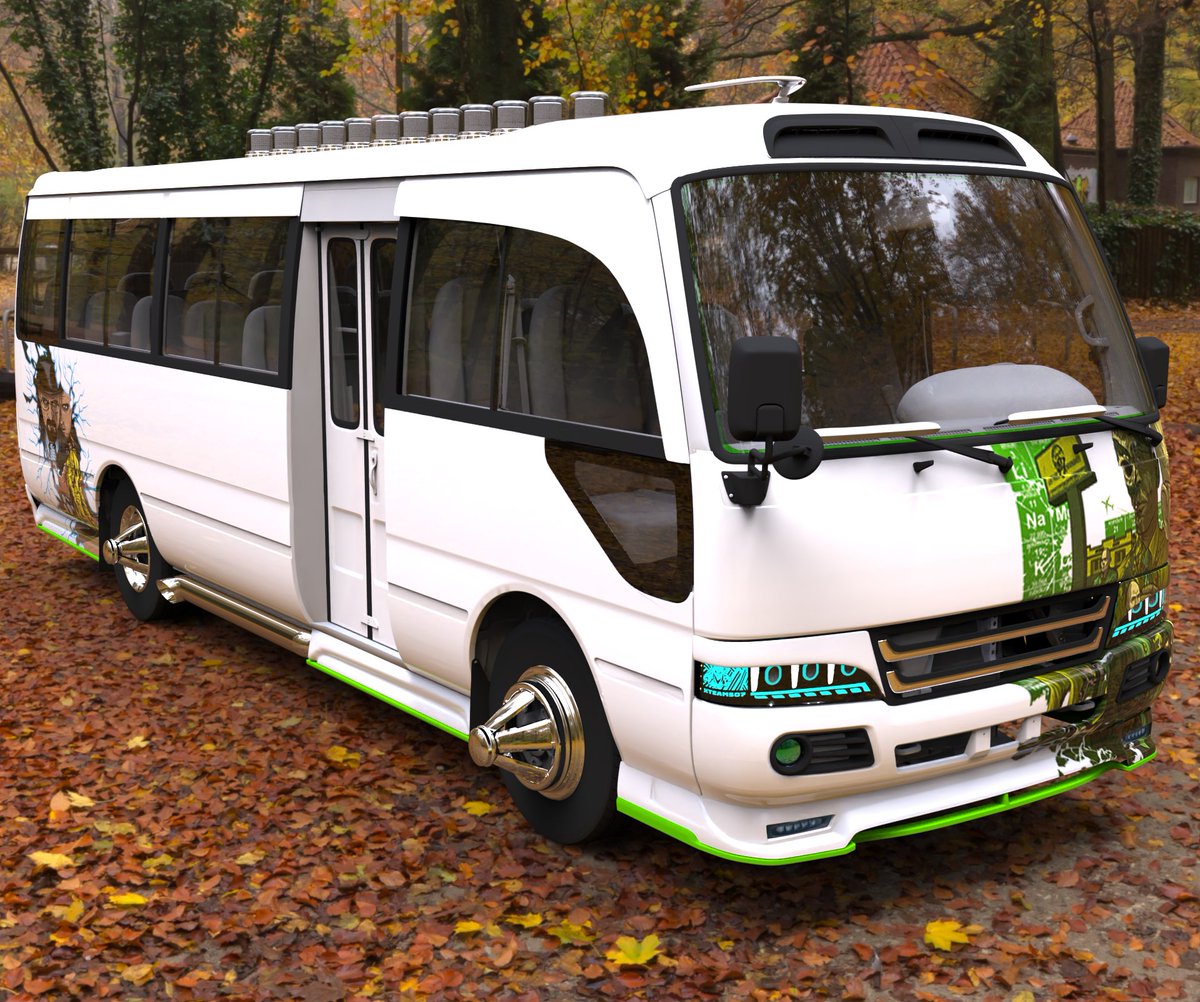 xteam507's tweet photo. Toyota Coaster Modificado 3D https://t.co/6g39LExNWO