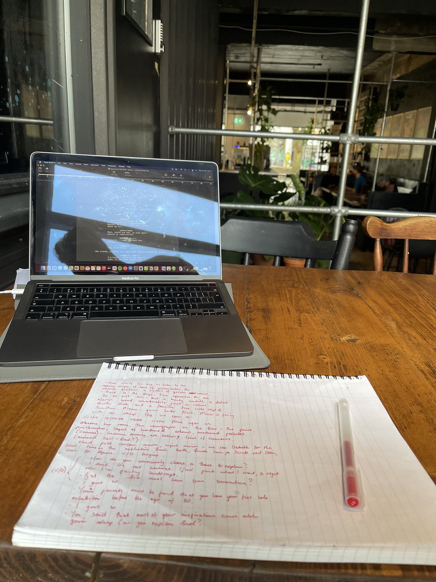 _DeAnima's tweet photo. The spot where draft 5 takes its shape… ✍️ 

@dareshack 

#shortfilm #screenplay #writing https://t.co/PIdIxCk9tc