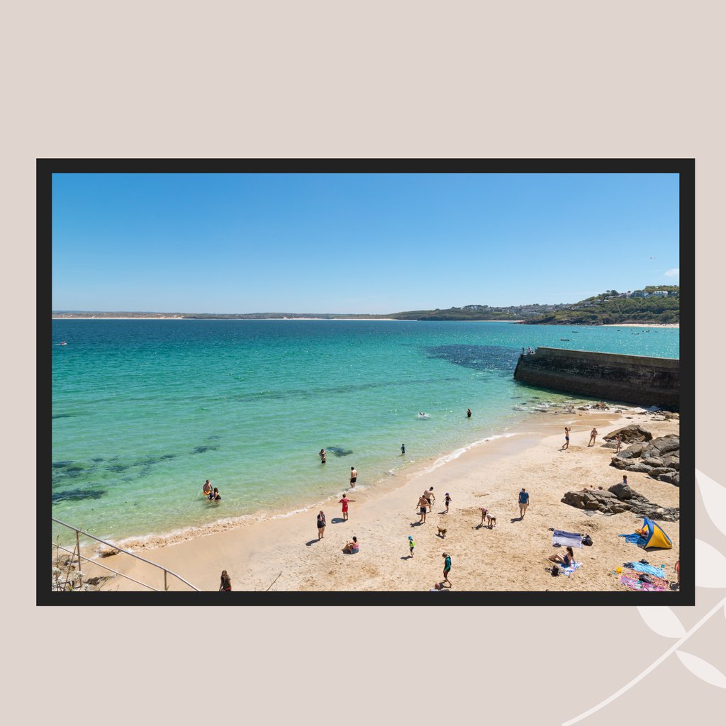 IshoCreative's tweet photo. And just like that, Summer was over... It's definitely feeling far more Autumnal 🍂🍁 Photo taken for a client's social media of Bamaluz beach in St Ives, Cornwall - look at the colour of the water! See you next year ☀️ https://t.co/mByFknlDhG