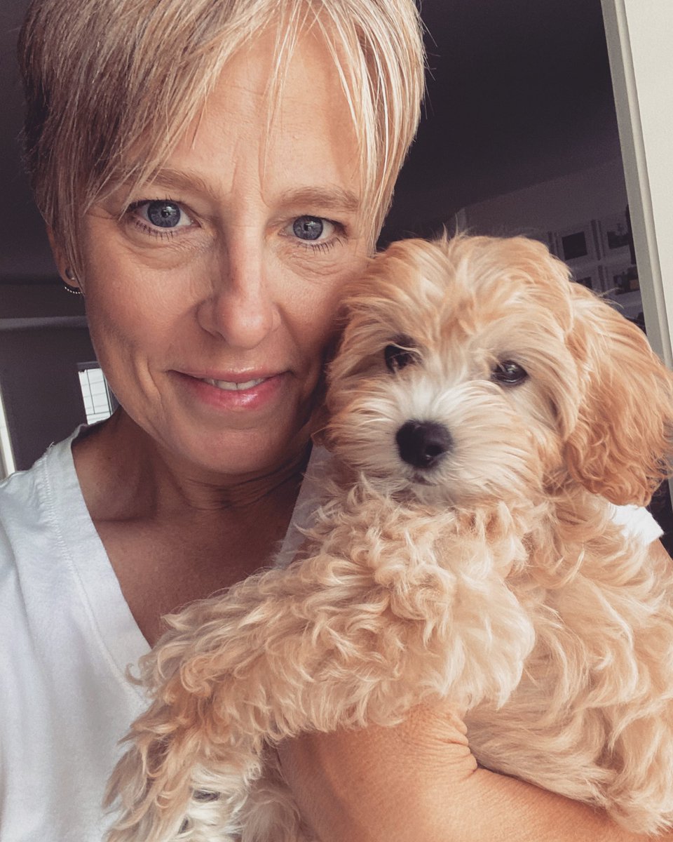 TaneaFortin's tweet photo. You know he loves you, when you get a puppy 💝 Best way to celebrate our 27th anniversary by doing what we love with amazing friends https://t.co/B3C0aah8qP