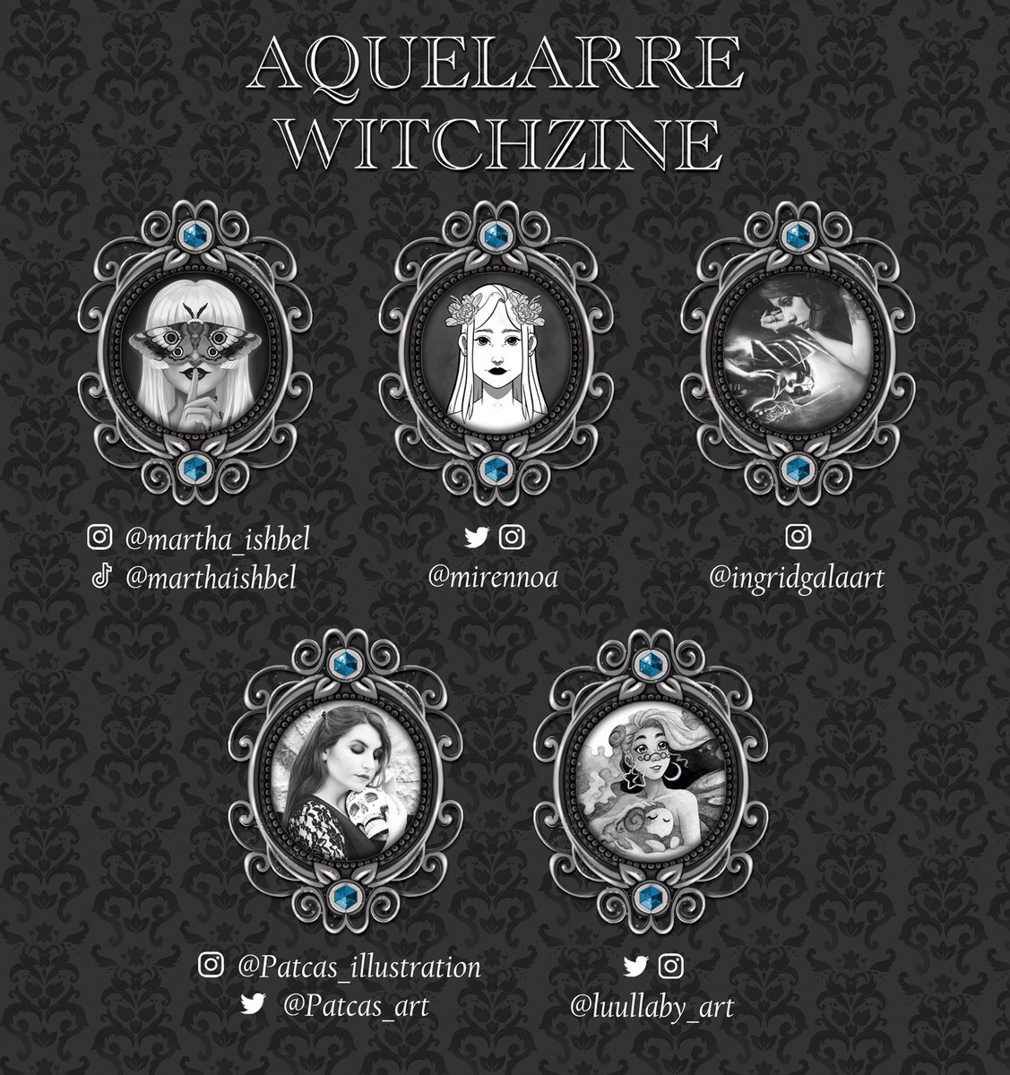 Witchzine_Coven's tweet photo. ✨¡Os presentamos a nuestro aquelarre brujil para el #Witchzine 3!✨
Ya queda muy poquito para su salida🖤 https://t.co/eX6vjH2rFS