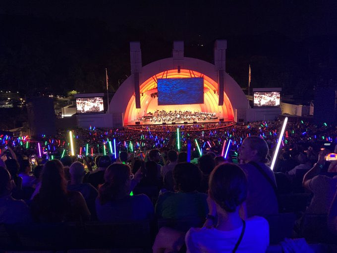 LisaLDeMarco's tweet photo. Imagine being 90 yrs old, having written incredible music for #StarWars, #IndianaJones, the Olympics, E.T. &amp; more, while still composing additional pieces. An inspiring night seeing John Williams &amp; the @LAPhil at the @HollywoodBowl. #orchestra #losangeles #music #stevenspielberg https://t.co/YujmFqZmWQ
