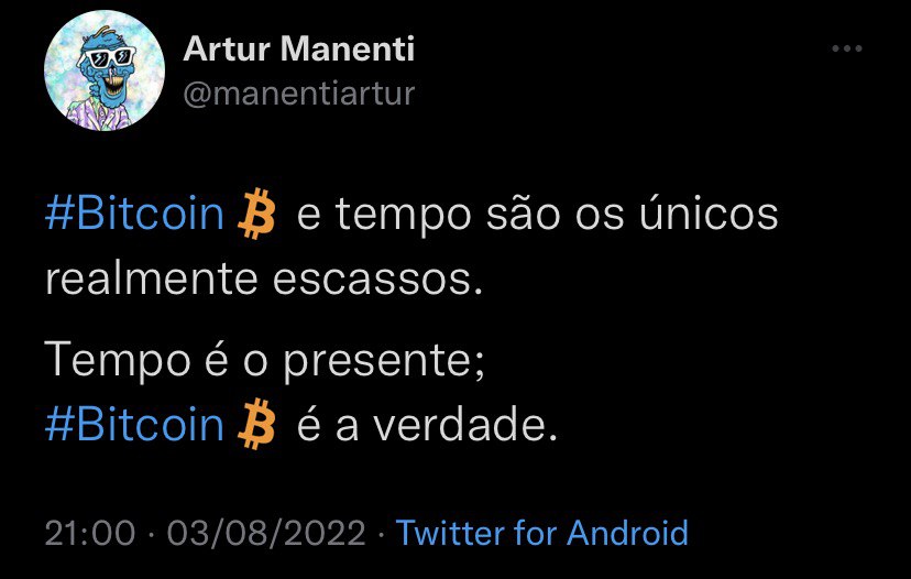 MaximalistaBTC's tweet photo. #Bitcoin é a verdade. https://t.co/qnxYEjpFlI