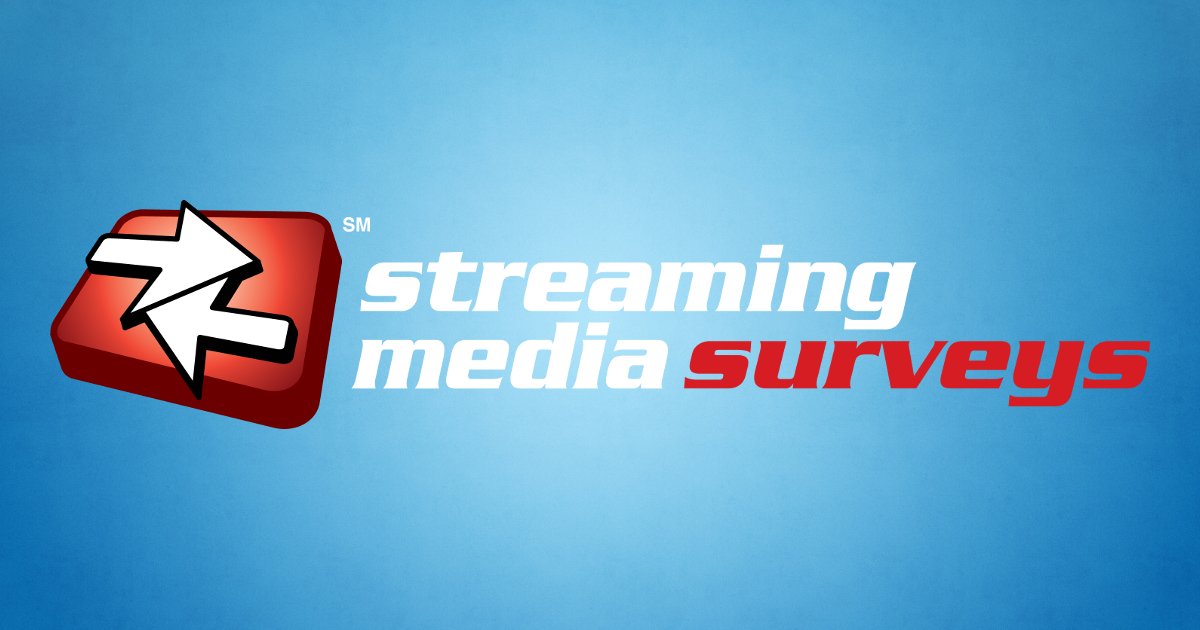 Streaming Media (@streamingmedia) on Twitter photo 2022-09-05 18:30:18 Make your voice heard by taking #StreamingMedia surveys! you can let us know about the latest in video trends and MORE. There is also always the chance to win prizes! ow.ly/Hysm30sqBy4 Make your voice heard by taking #StreamingMedia surveys! you can let us know about the latest in video trends and MORE. There is also always the chance to win prizes! ow.ly/Hysm30sqBy4