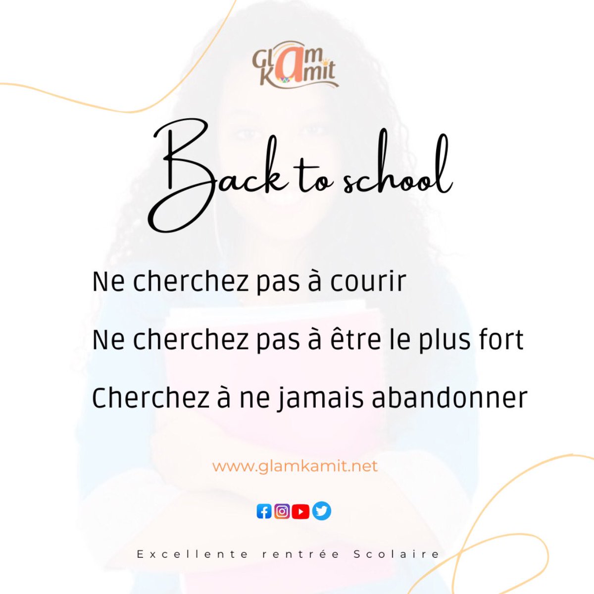 Bon début de semaine et Excellente rentrée scolaire à tous les parents , enseignants, taximan et boutiquiers 

Dites nous comment était cette première journée ? 

#BackToSchool #cameroun #eleves #enseignants #glamkamit
