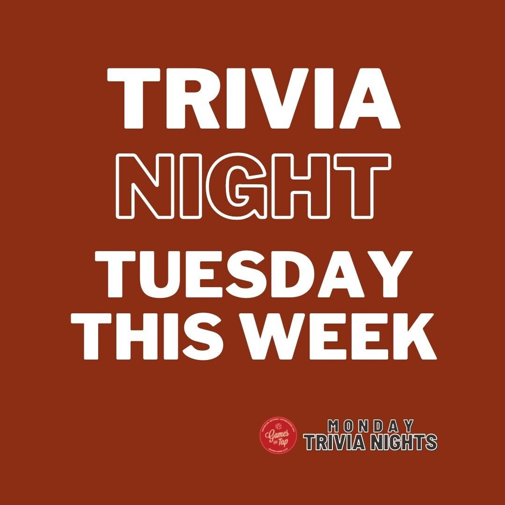 Our Weekly General Knowledge Trivia on Tuesday this week. 

Starts at 8PM. Reservations recommended. Book today.

#trivia #trivianight #kw #waterlooregion #kitchener #waterloo #kw #curatedkw #explorewr #kwfamous #thingstodoinkw instagr.am/p/CiIi7EOueR0/