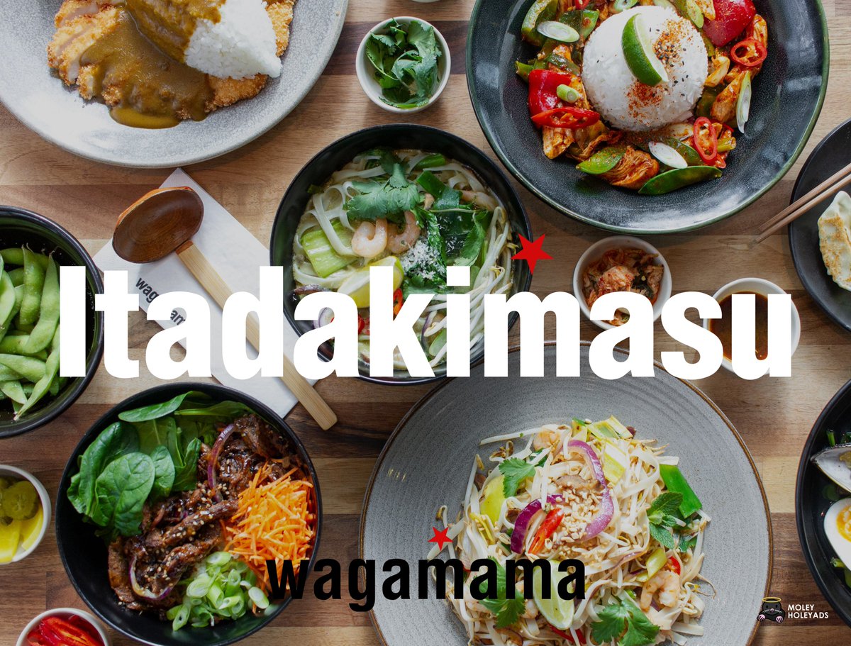 MoleyHoleyAds's tweet photo. Itadakimasu 🙏🍜 @OneMinuteBriefs #OneWordHeadlines @wagamama_uk https://t.co/XPbkAyuyM1