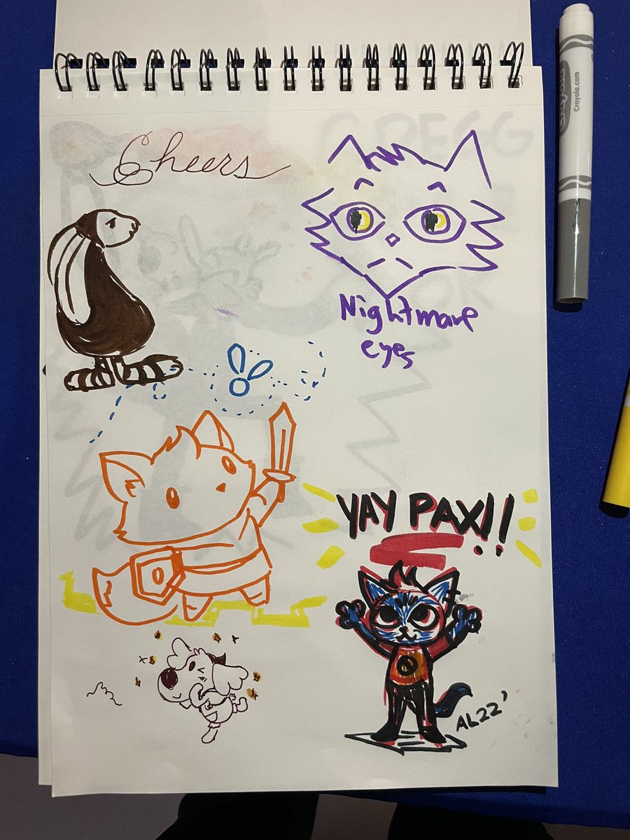PAX DAY FOOOOUR!!

The Finji booth welcomes you to try our library of titles, snag some merch (like Pinny Pins!) and doodle in our guest book. 

See you in booth no. 645!!!