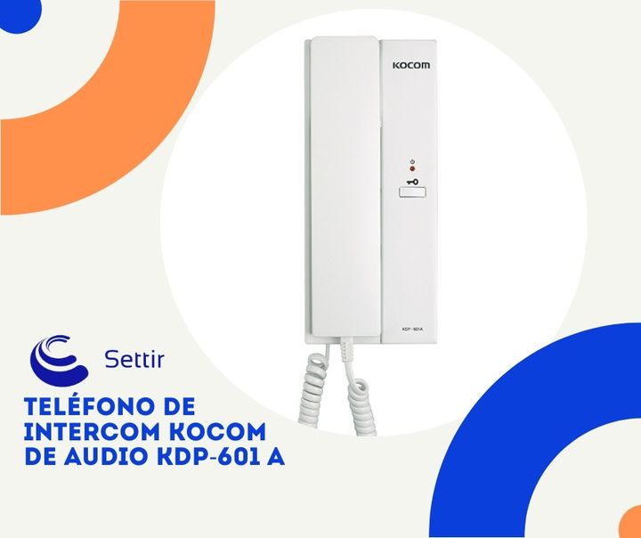 Teléfono de intercom kocom de audio kdp-601 diseño de superficie delgado y elegante tipo de montaje. #settirsrl #ventas #electrónica #videovigilancia #serviciosindustriales #automatizacion #security #tecnologia