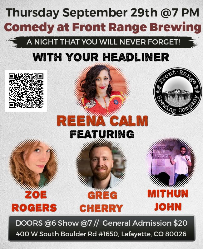yamkicker72's tweet photo. @CoHoWeekly I host Lafayette's only monthly Comedy show at @FrontRangeBeer! We always have a diverse lineup with Comedians from all over the Country and Boulder County. Please come by September 29th to celebrate diversity and live, local entertainment! https://t.co/xo1zpyLUPF