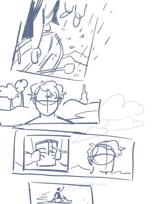 sketching out a wilbur finale comic now, &amp; oohh im so excited to finish this asap but i can only spend time on it after work aarhhgh 