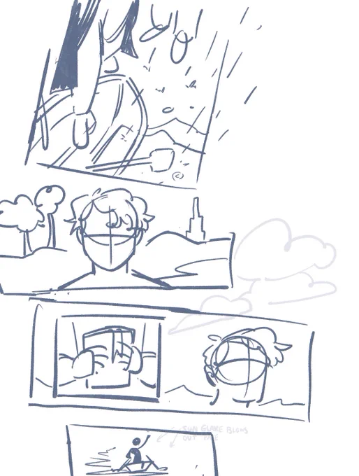 sketching out a wilbur finale comic now, &amp; oohh im so excited to finish this asap but i can only spend time on it after work aarhhgh 