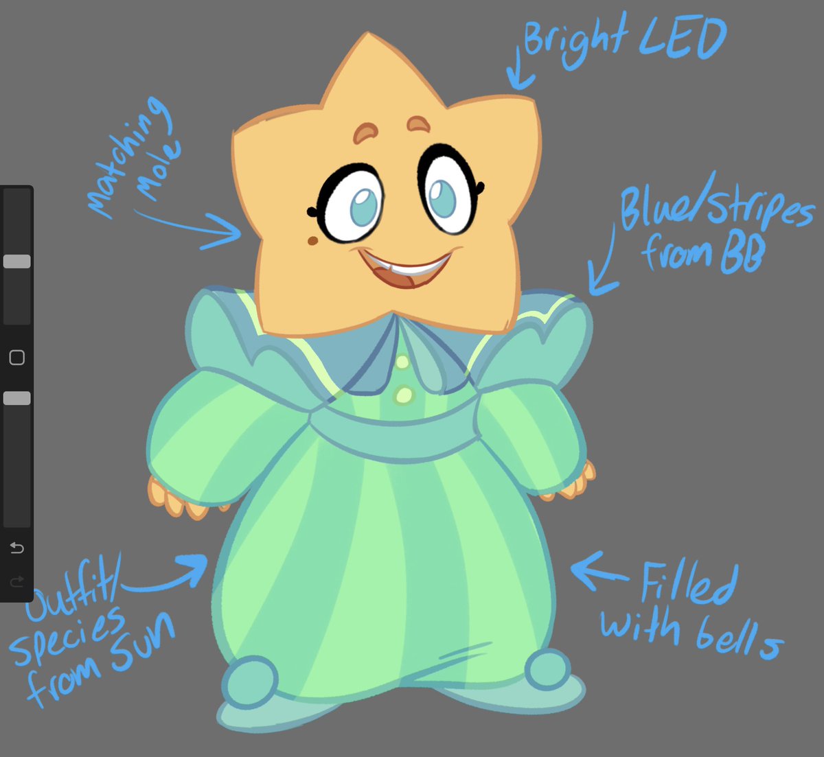 I made Sun and BB a hypothetical ship child, meet Po, y'all