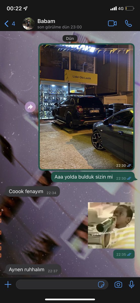 Babam arabasını bıraktı diye değişik bi ruh haline büründü djsjsjsjs üzerine sakinleştirici fırlatmam gerekiyor