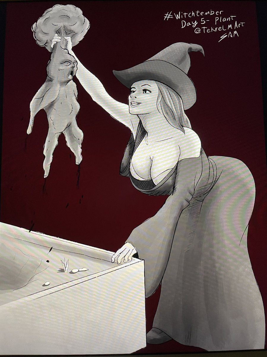 TekrelmArt's tweet photo. #witchtember day 5: plant https://t.co/g5B79yO6xT