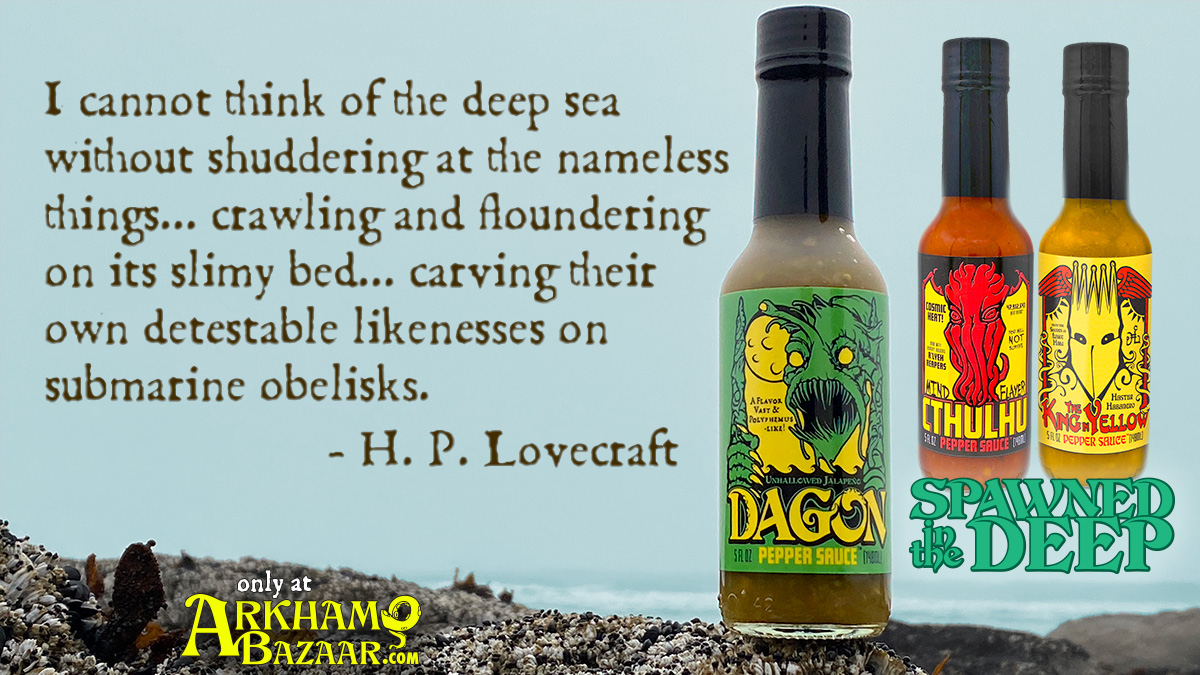ArkhamBazaar's tweet photo. New Hot Sauces! Labor Day Sale- Tees &amp; DVDs - https://t.co/vdiwApTMU0 https://t.co/y2Ch36hF7v