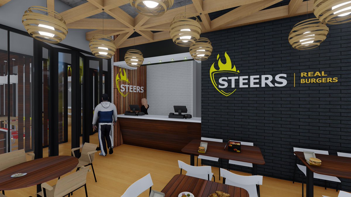 Steers Interior Designed by Nalane Architects.🍔🍟