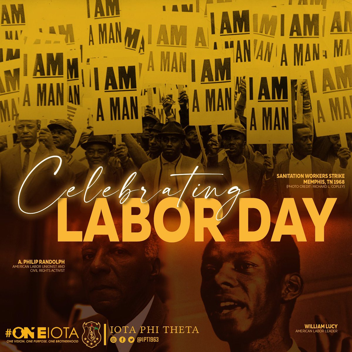 IPT1963's tweet photo. Today, we honor the many laborers who serve as the backbone of the nation’s economy. We recognize the importance of the American worker and the contributions of the labor movement toward expanding protections in the workplace and supporting the civil rights of Black Americans. https://t.co/gQTtPy88Qg