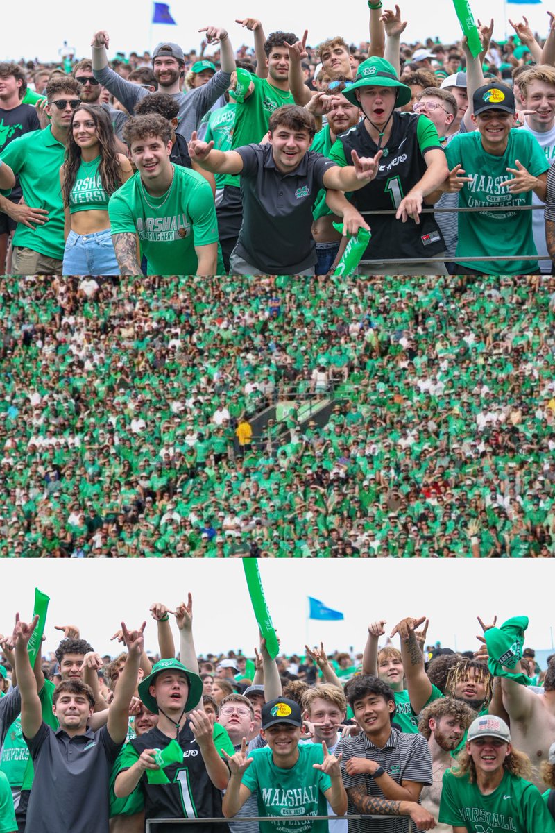 𝐓𝐇𝐄𝐘 𝐔𝐍𝐃𝐄𝐑𝐒𝐓𝐎𝐎𝐃 𝐓𝐇𝐄 𝐀𝐒𝐒𝐈𝐆𝐍𝐌𝐄𝐍𝐓 🤝

The student section was 🔥 on Saturday. 

#WeAreMarshall x <a href="/TheStampede_mu/">The Stampede</a> x #TheHerdWay