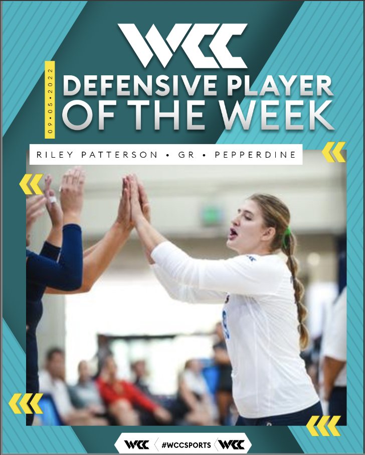 🌊 sweep #WCCsports Volleyball Players of the Week @WavesVolleyball 

🏐 OFF - Grace Chillingworth
🏐 DEF - Riley Patterson

🗒️bit.ly/3KPKRNR