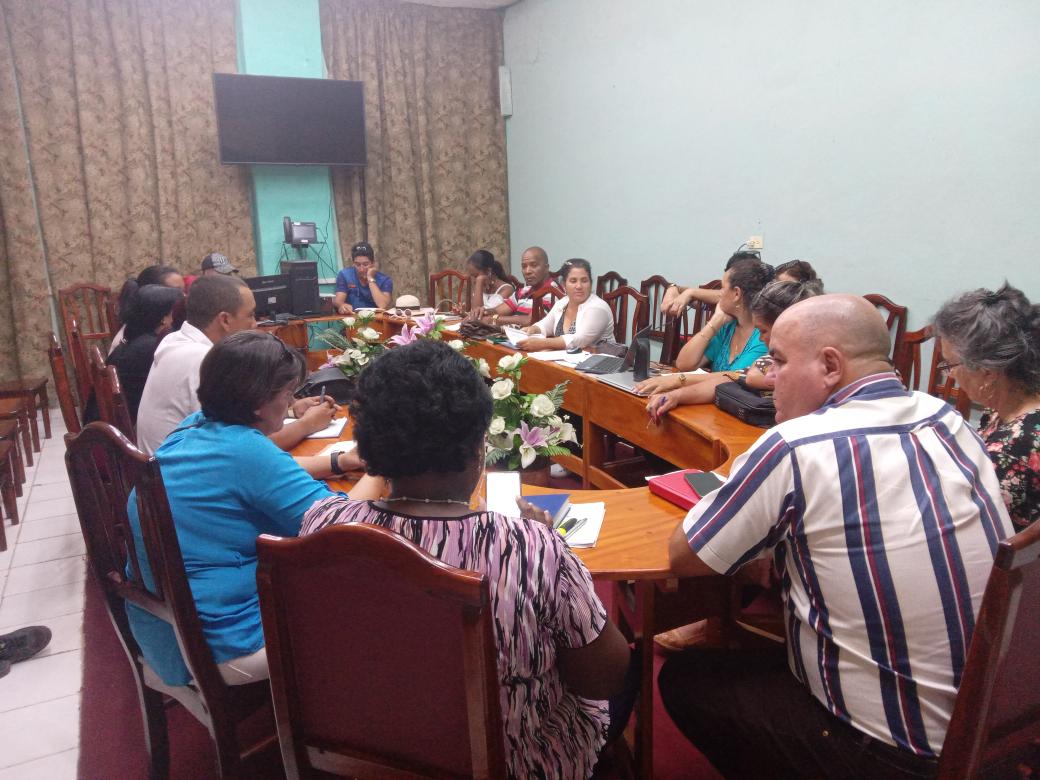 Jorge81_Suarez's tweet photo. Con la presencia del Presidente de la Asamblea Municipal del Poder Popular en #Taguasco, el Consejo de la Administración y miembros del Equipo Técnico #SASCuba se constituyó la Comisión Municipal #SSAN 
#VamosPorMás #CubaViveYTrabaja #LeySSAN #TaguascoSigueLaMarcha
#POSAS https://t.co/bDYzRY5iKM