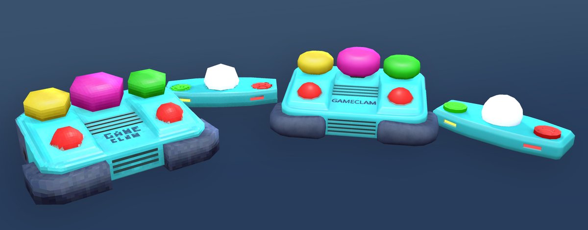 Narwhix's tweet image. Slappable Buttons! #GameClam