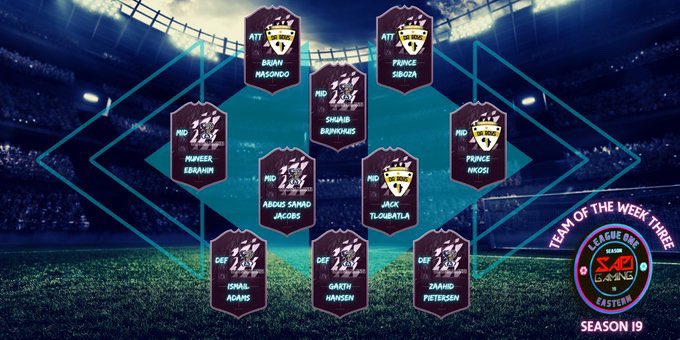 Congratulations to Brian, Kream, Choppa and Jack for making this week’s TOTW! 🙏🏾🔥