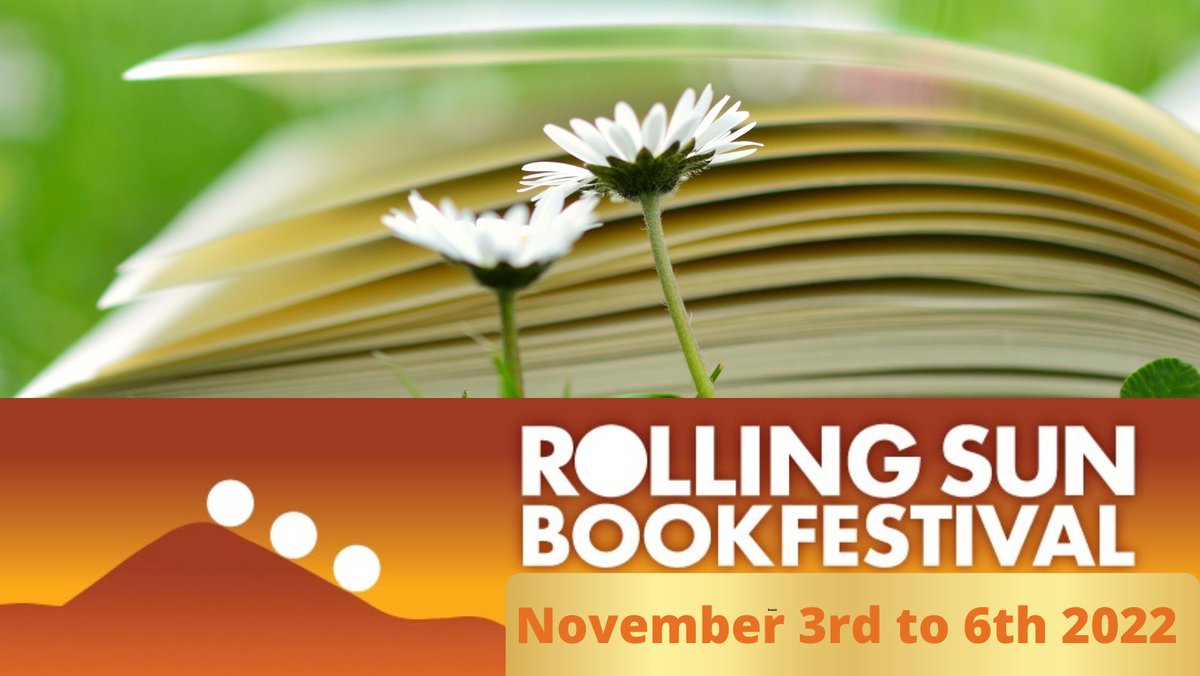 After 3 years we are delighted to announce the Rolling Sun Book Festival will take place from Thursday 3rd to Sunday 6th November 2022! We are really looking forward to bringing you an exciting line up of great authors & events for you to enjoy. @liseinthecity @GradySays