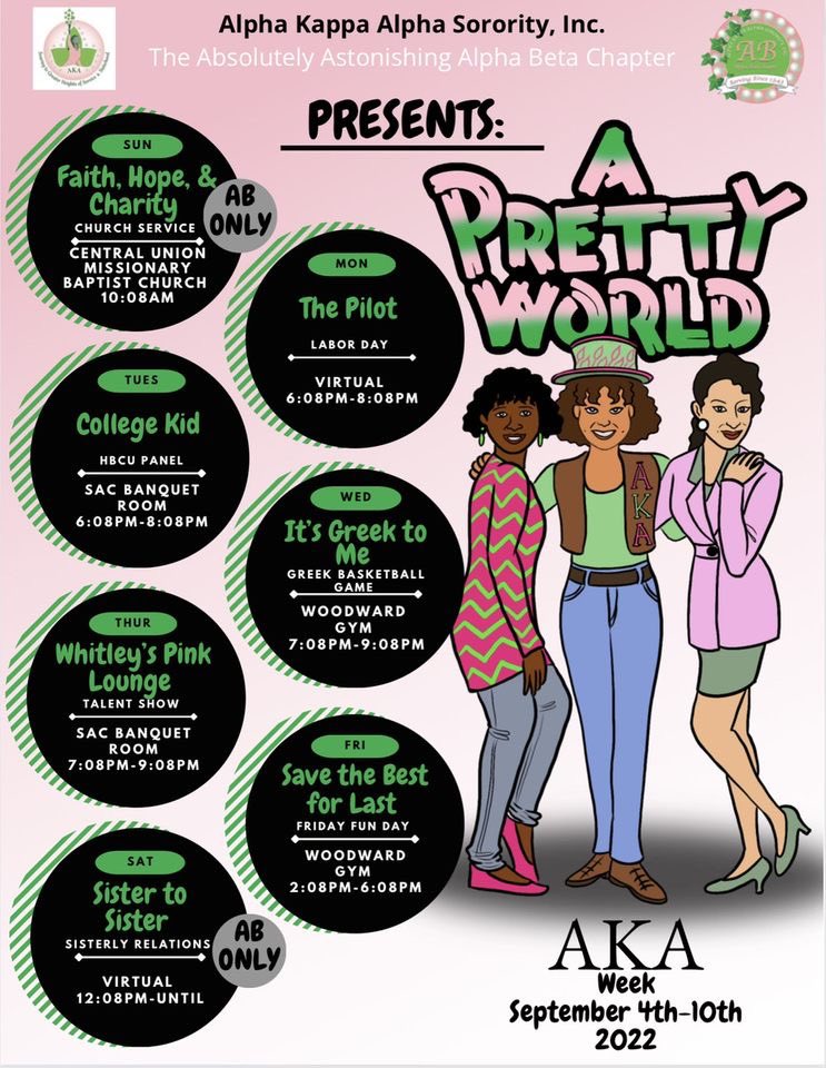 AB_OhSoPretty43's tweet photo. It’s AKA Week in the “Valley”! Come out and join us for our events this week! #fvsu #aka1908 https://t.co/t4jpEHDGSr