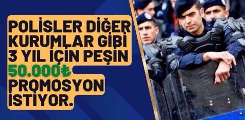Polisler sadece hakkını istiyor, fazlasını değil 
#PolisinSesiTekYürek