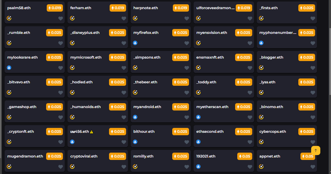 CryptoviralEth's tweet photo. Choose your domains and make your offers!!!  #ETH   #Ethereum   #EthereumNFTs   #rarible   #raribleNFT #opensea  #OpenSeaNFT   #ensdomains   #Domains   #OpenSeaCommunity   #NFTs  #NFT  #looksrare  #DOA   #NFTGiveaways  #NFTsales #domainsforsale  #ENSvision https://t.co/GSS8gdvbcl