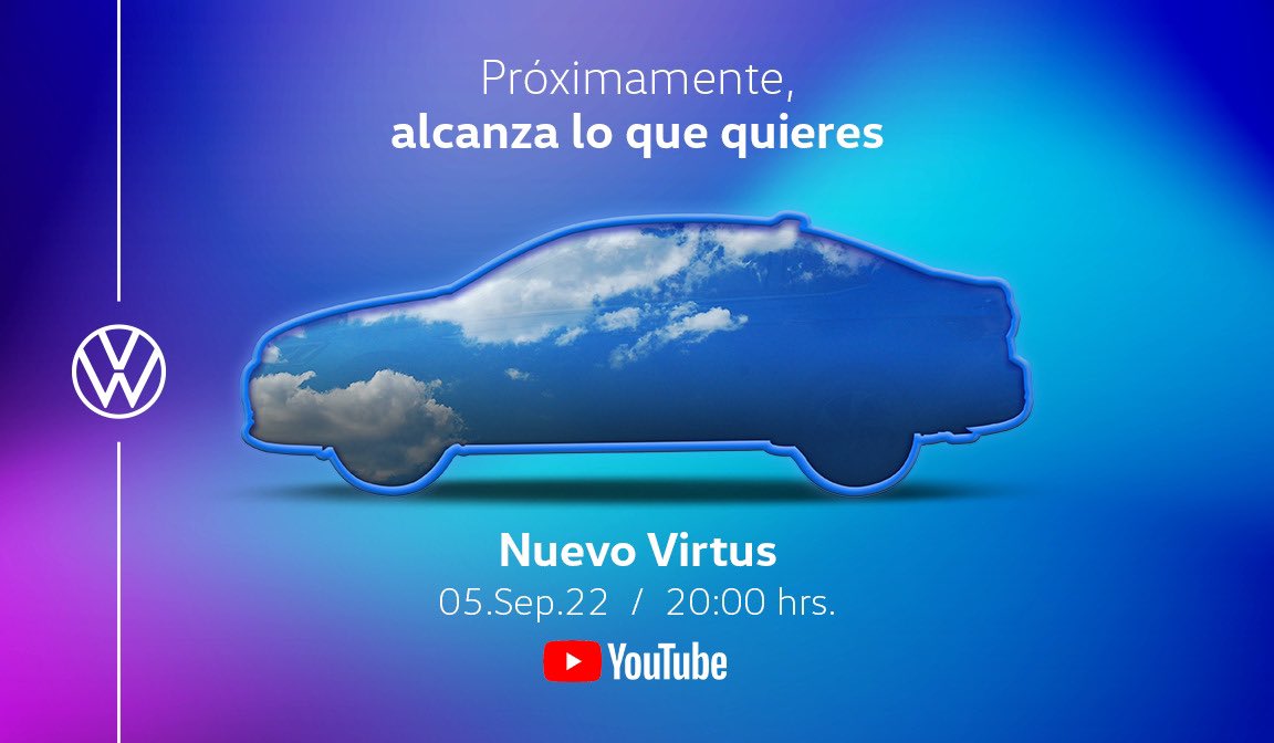 achiquini's tweet photo. Hoy a las 8 pm no te pierdas la presentación del #nuevovirtus #alcanzaloquequieras @Volkswagen_MX #betheevolution https://t.co/yxt8saA2mW