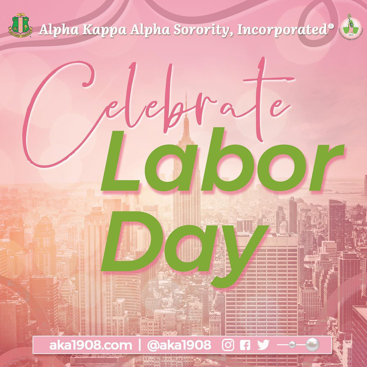Xiupsilonomega's tweet photo. As we celebrate this national holiday and summertime comes to an end, we hope you took time to reconnect and rest. Happy Labor Day! #AKA1908 https://t.co/CmuVt2hqLK