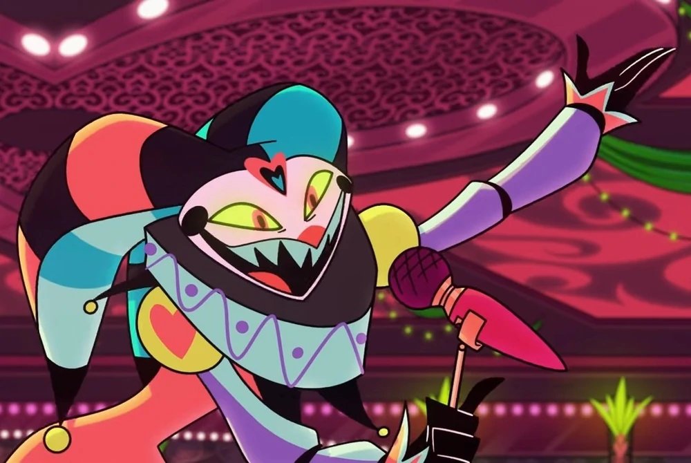 clownofthe_'s tweet photo. today's clown of the day is Fizzarolli from Helluva Boss! https://t.co/qpWEzTG3cs