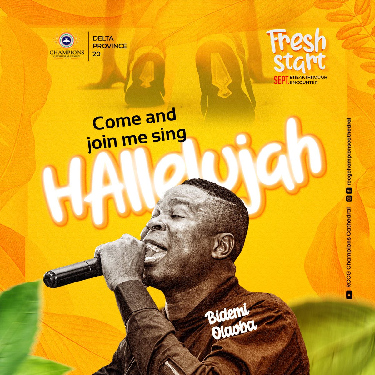 RCCGCCFOFFICIAL's tweet photo. Ministering 
Bidemi Olaoba

Fresh Start Day 1
#championscathedralfamily #deltaprovince20 #rccg #rccgworldwide #breakthroughencounter #freshstart https://t.co/rOrRv4P8Ka