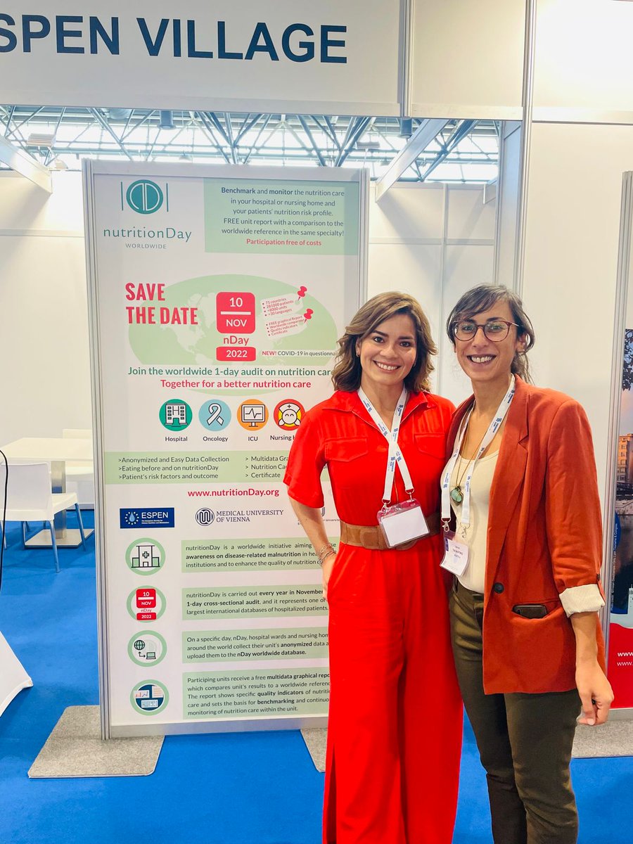 nutritionDayorg's tweet photo. Participate to #nDay22 on NOV 10th!
#snap #share #WIN at #ESPEN22
Last chance to win @ESPENorg SYMPOSIUM at the Vienna Congress! Find out how ->https://t.co/NjI37nLWkL
Come visit us at the ESPEN VILLAGE!
https://t.co/TiFEo8G1gN https://t.co/FHeH1n33ju